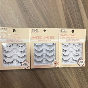 Ardell Naked Lashes Collection Set of 3 Packs NEW